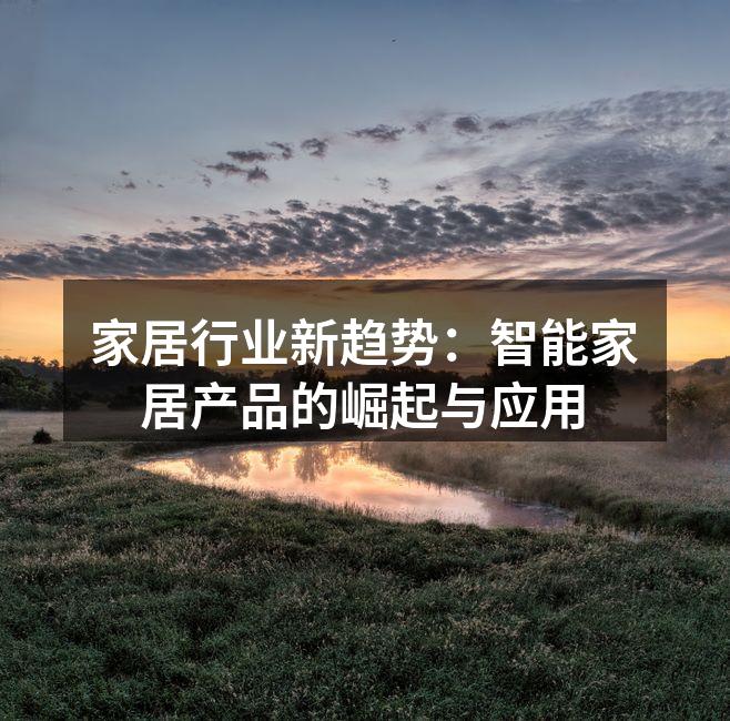 家居行业新趋势：智能家居产品的崛起与应用